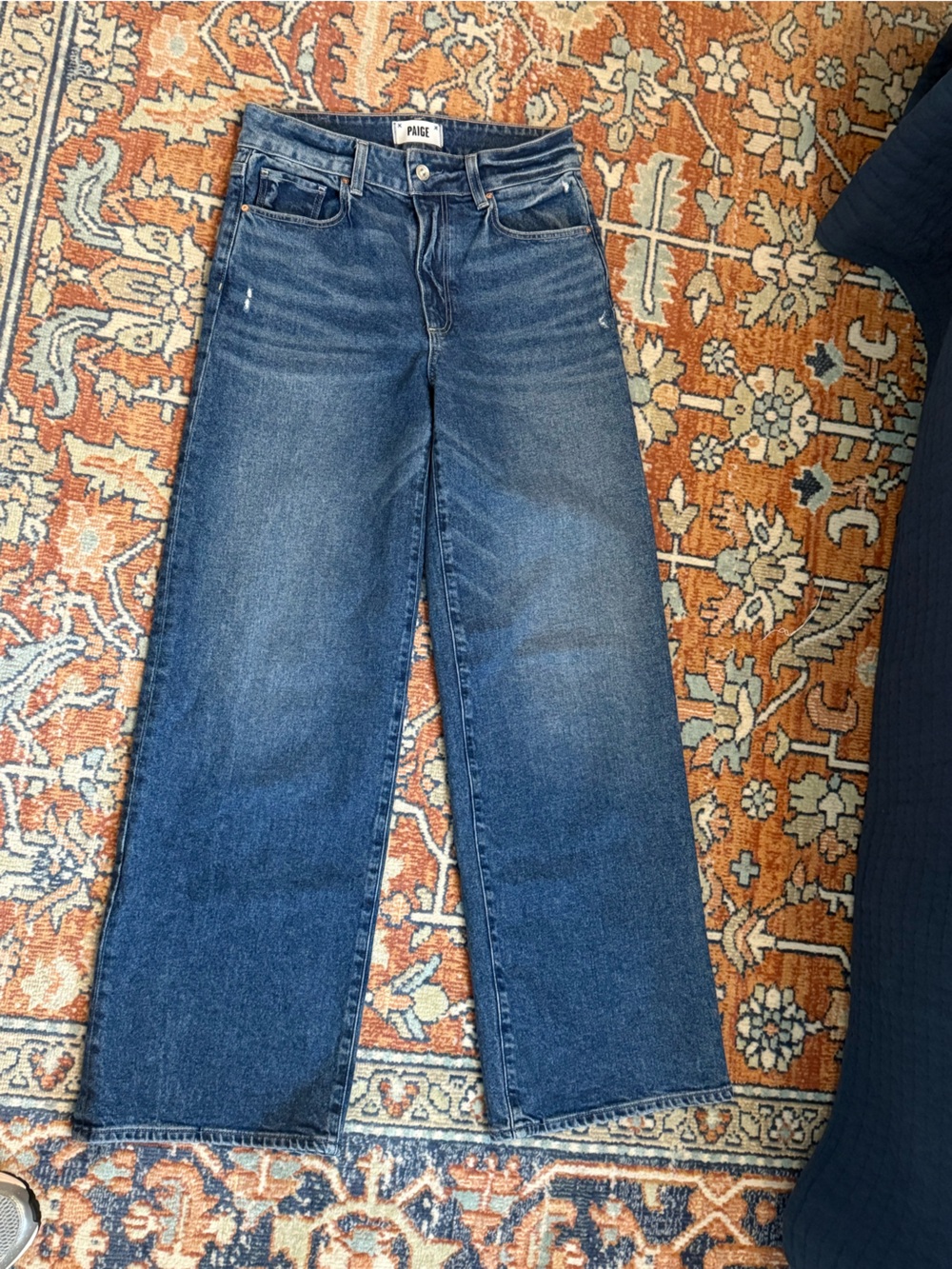 Paige Women’s Blue Wide-Leg Jeans - Classic Indigo